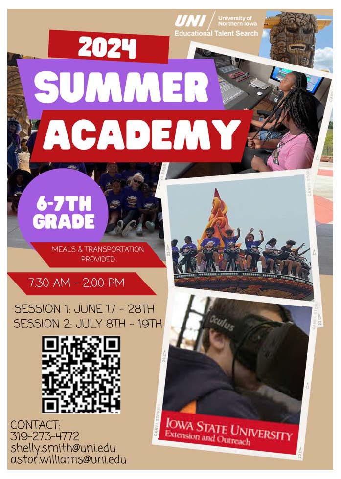 Summer Academy June 17-28 and July 8-19